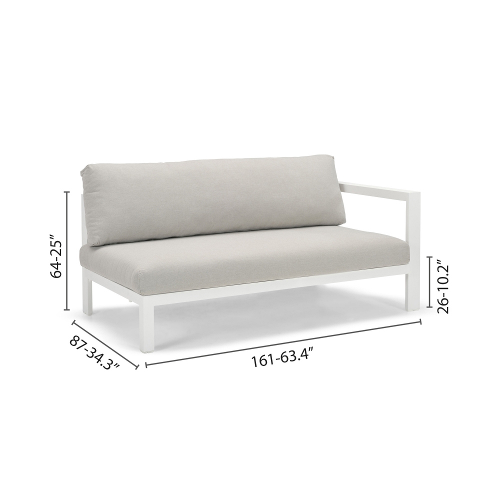 Diphano Cubic sofa sit with cushions - Armrest on the right