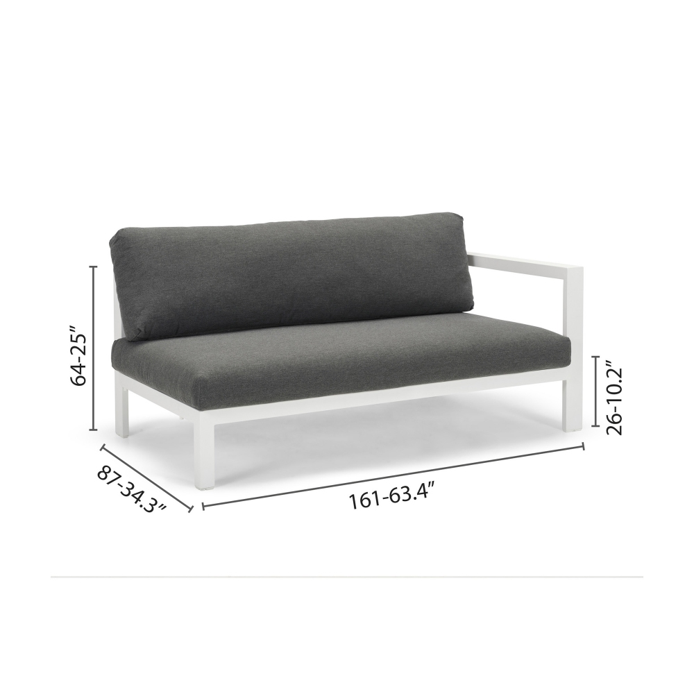 Diphano Cubic sofa sit with cushions - Armrest on the right