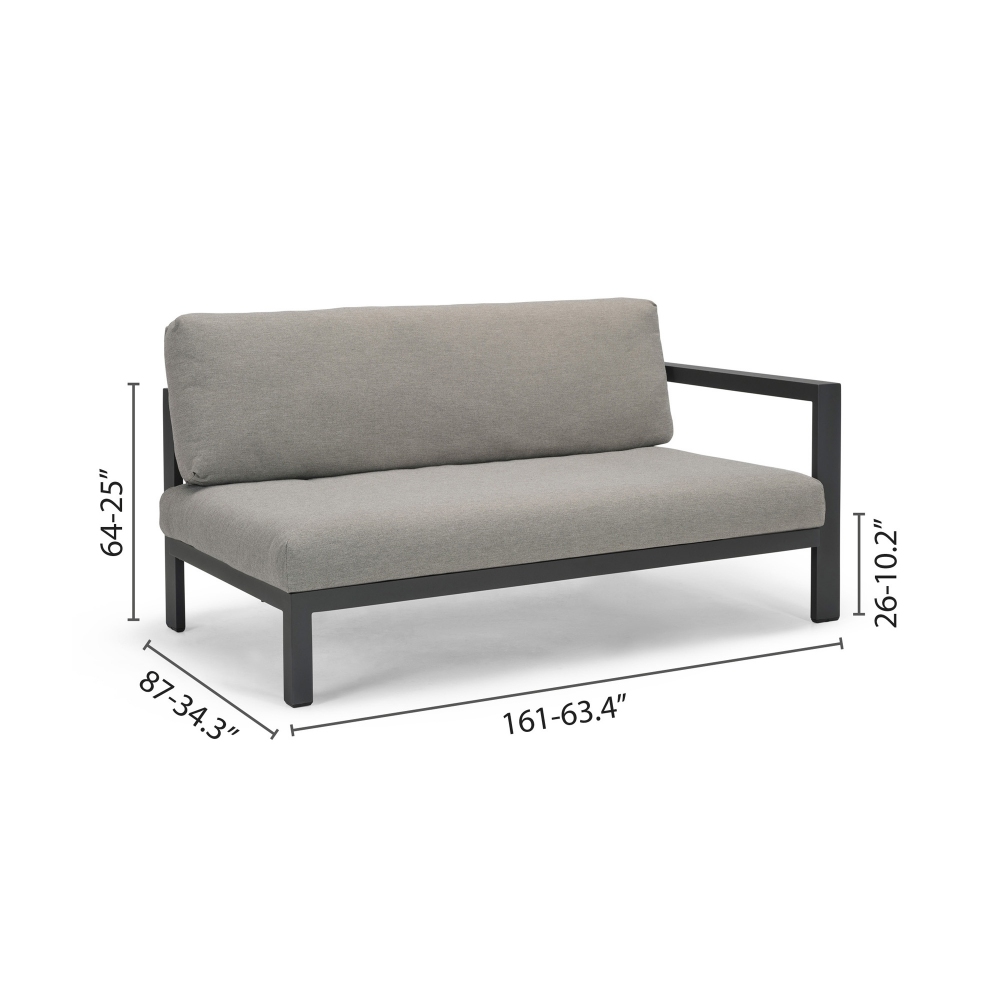 Diphano Cubic sofa sit with cushions - Armrest on the right