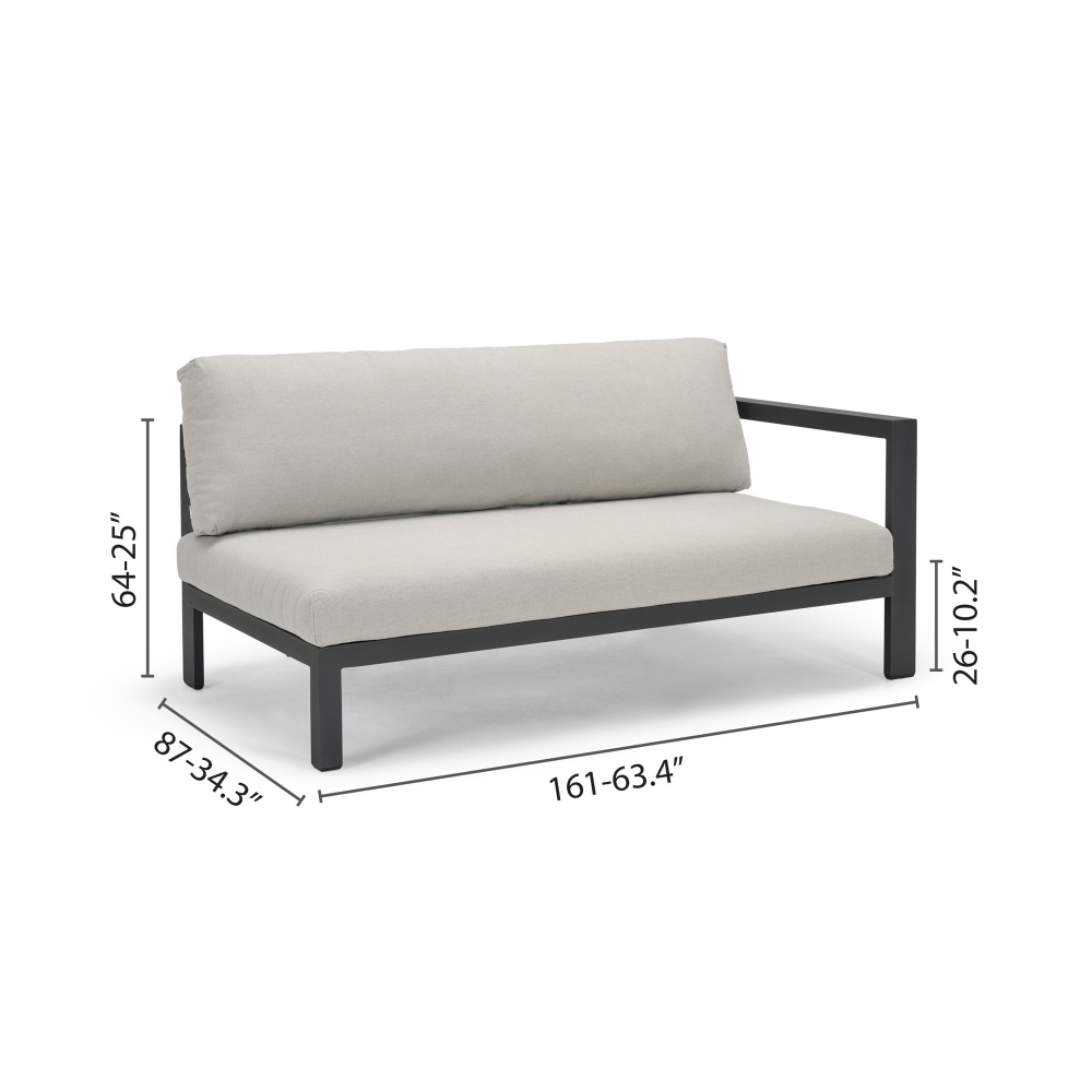Diphano Cubic sofa sit with cushions - Armrest on the right