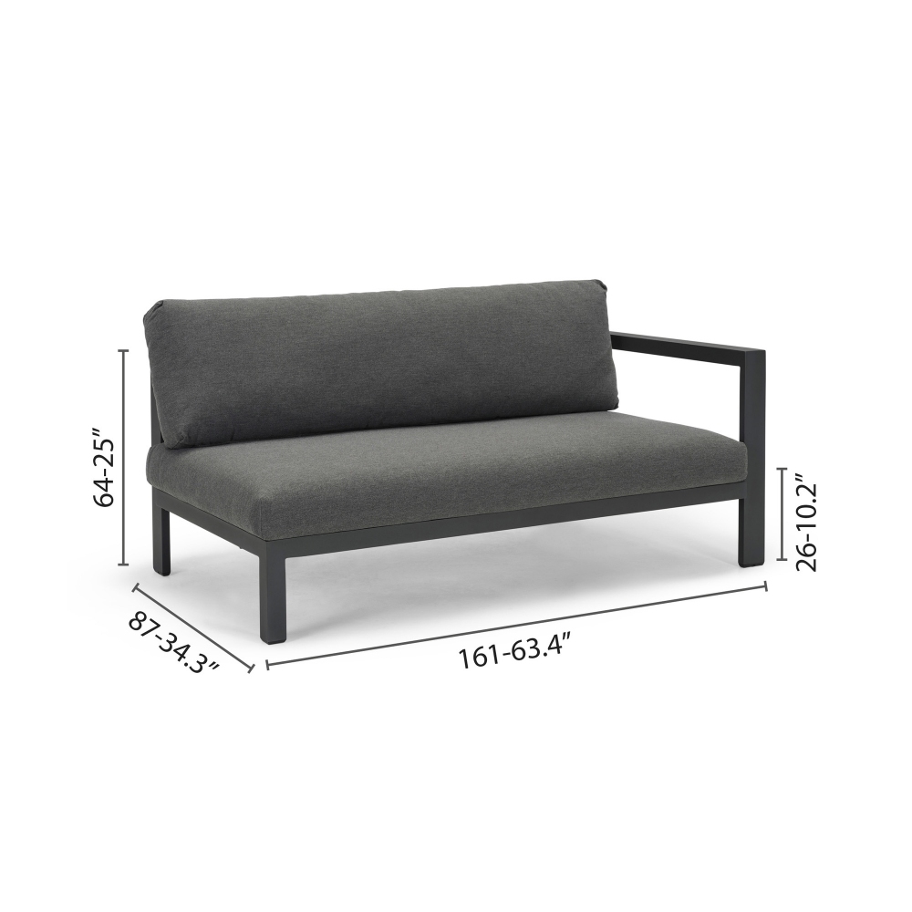 Diphano Cubic sofa sit with cushions - Armrest on the right