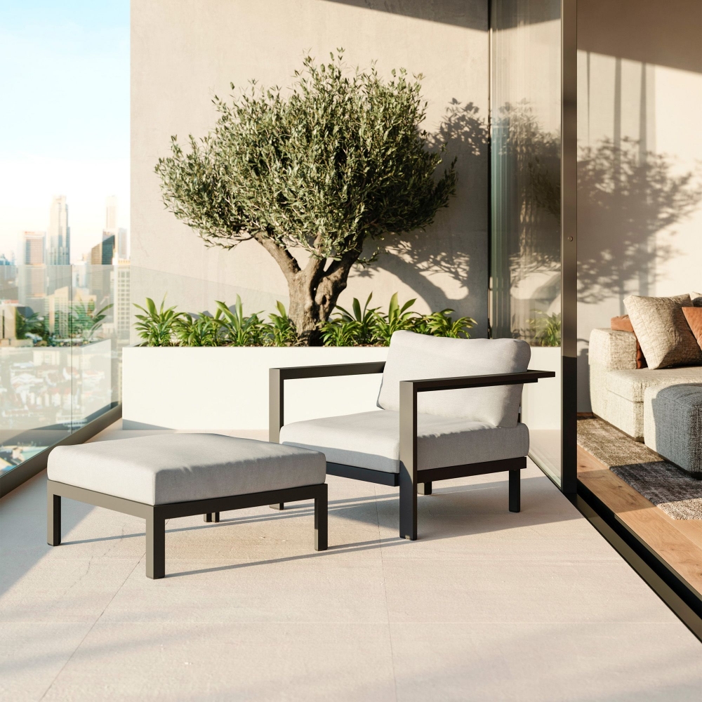 Diphano Poggiapiedi con cuscino Cubic