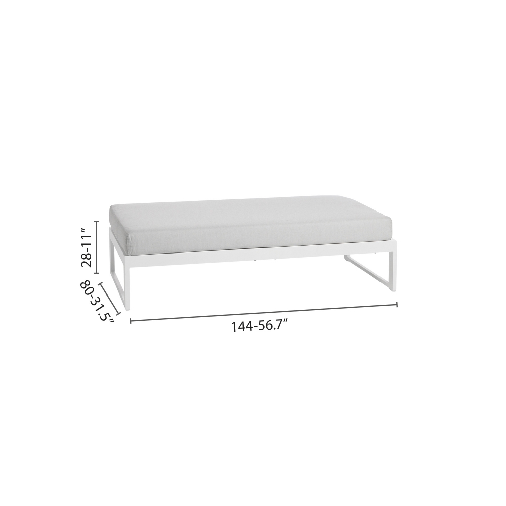 Diphano Landscape Teak footrest large