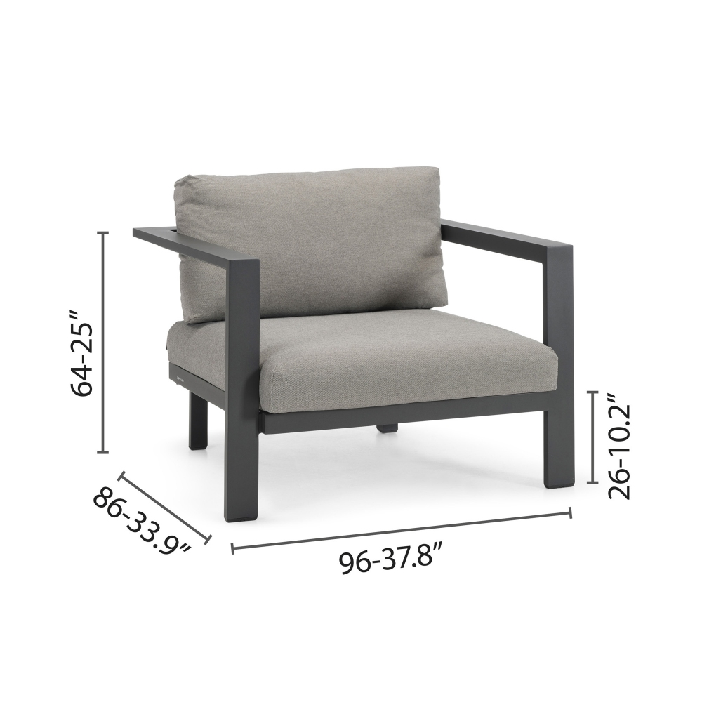 Diphano Poltrona con cuscini Cubic