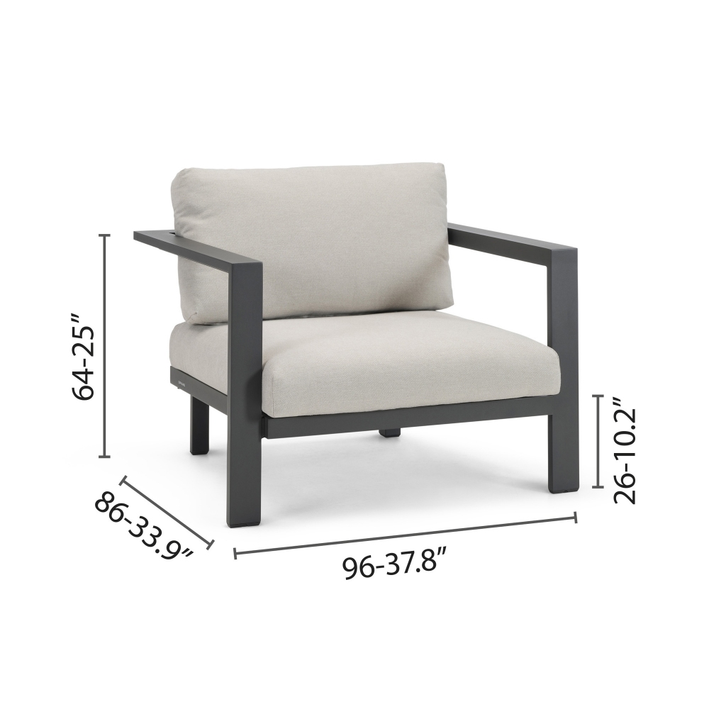 Diphano Poltrona con cuscini Cubic
