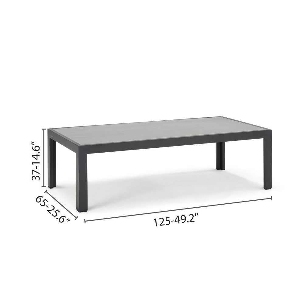 Diphano Tavolino 125x65 h 37 cm Cubic