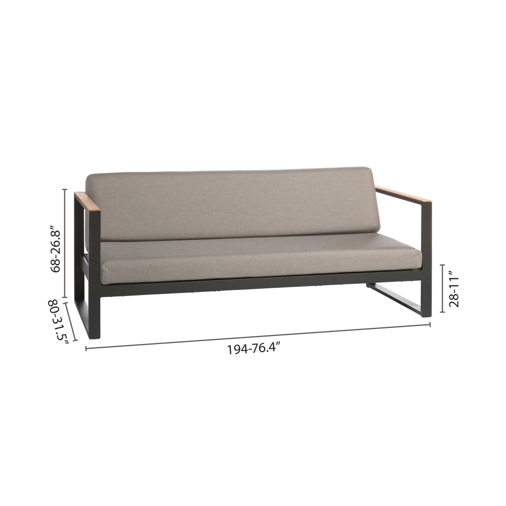 Diphano Divano 3 posti Landscape Teak