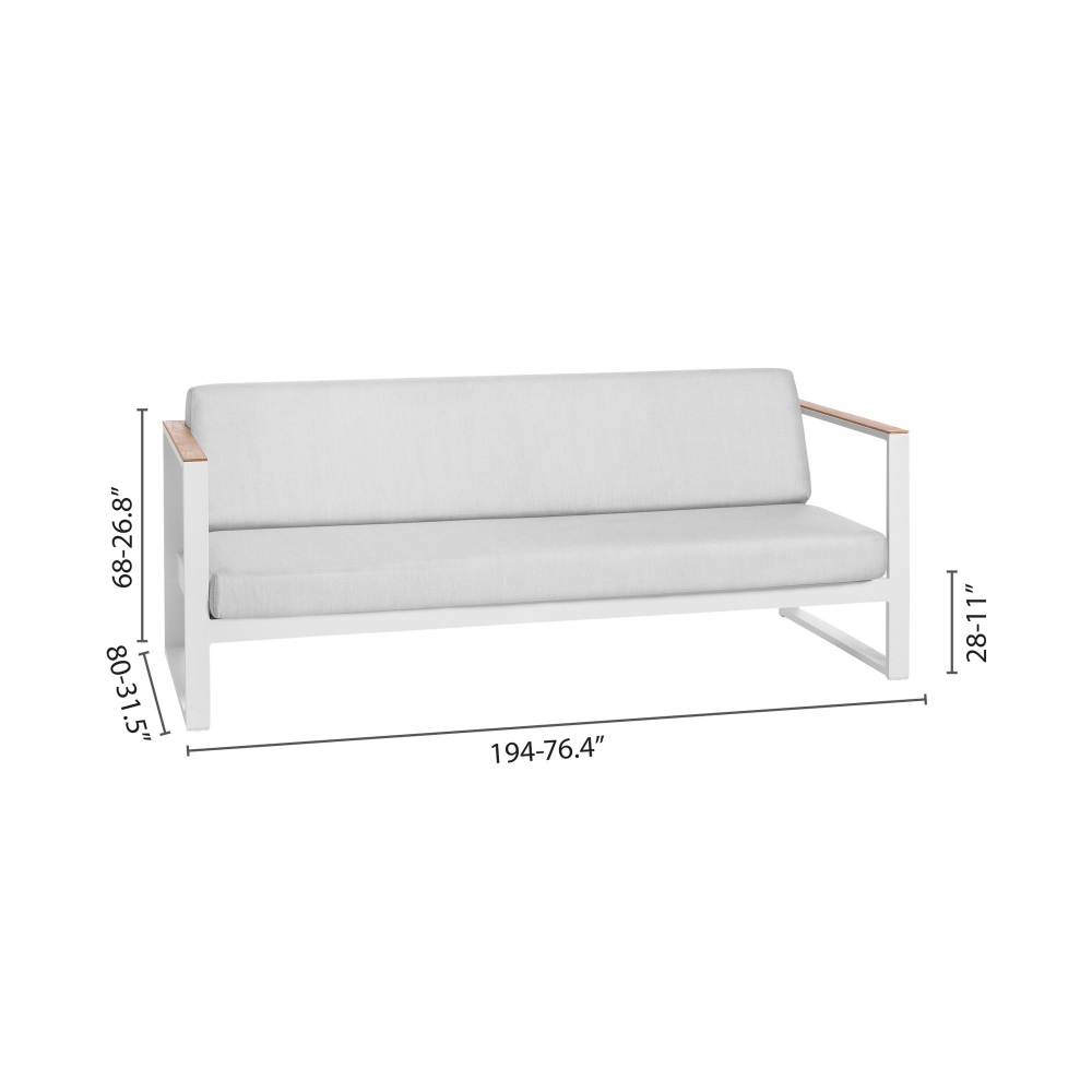 Diphano Divano 3 posti Landscape Teak