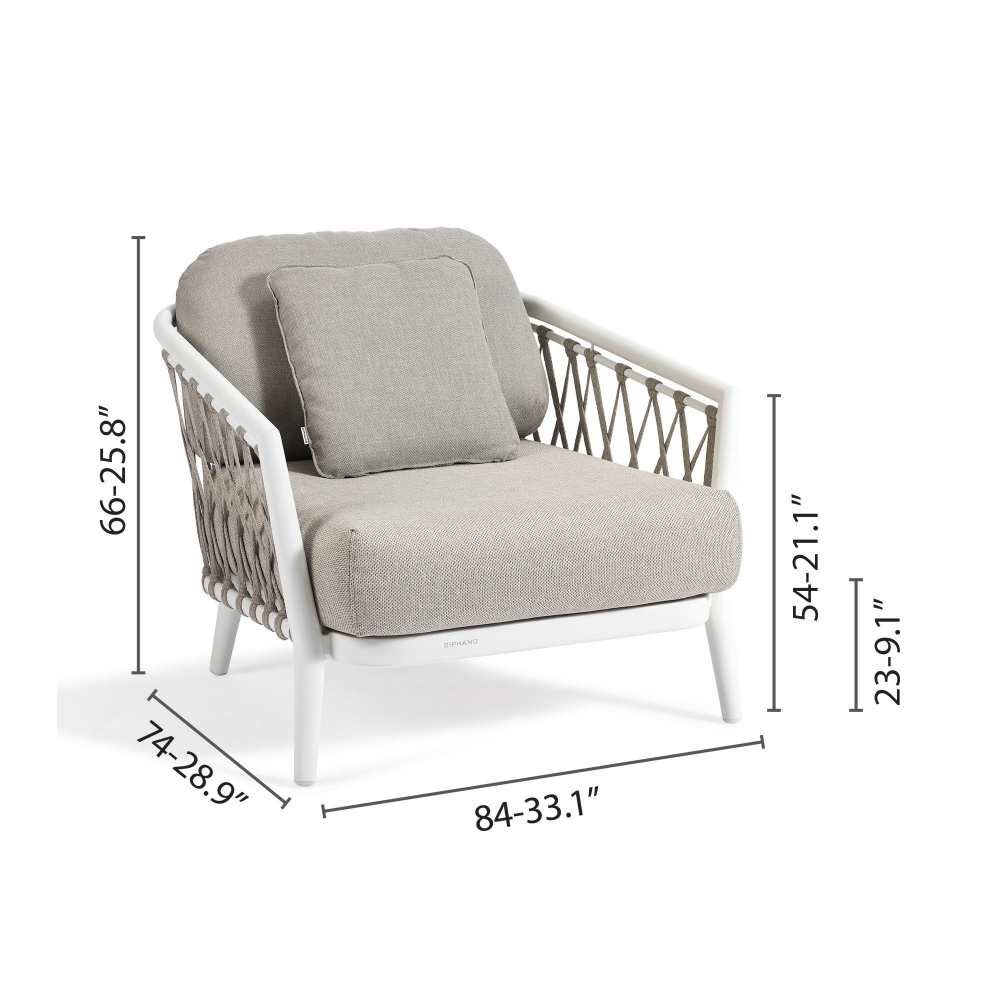 Diphano Diamond lounge chair with cushions