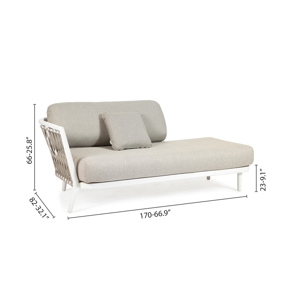 Diphano 2-seater corner sofa Diamond - Armrest on the left