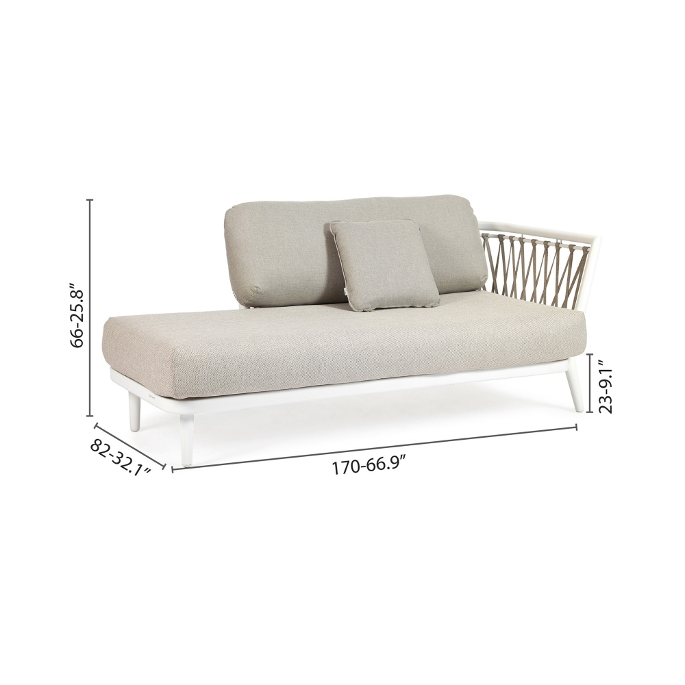 Diphano 2-seater corner sofa Diamond - Armrest on the left