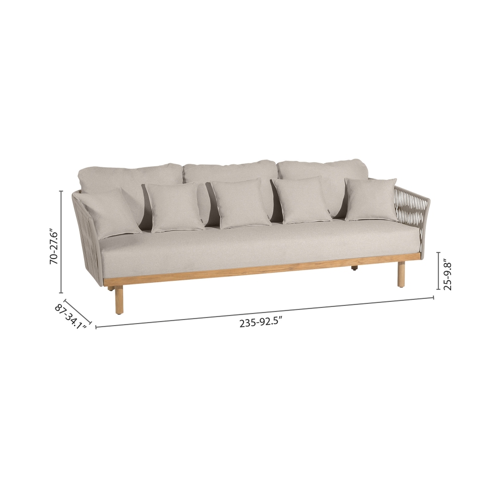 Diphano Newport 3 seater sofa with cushions