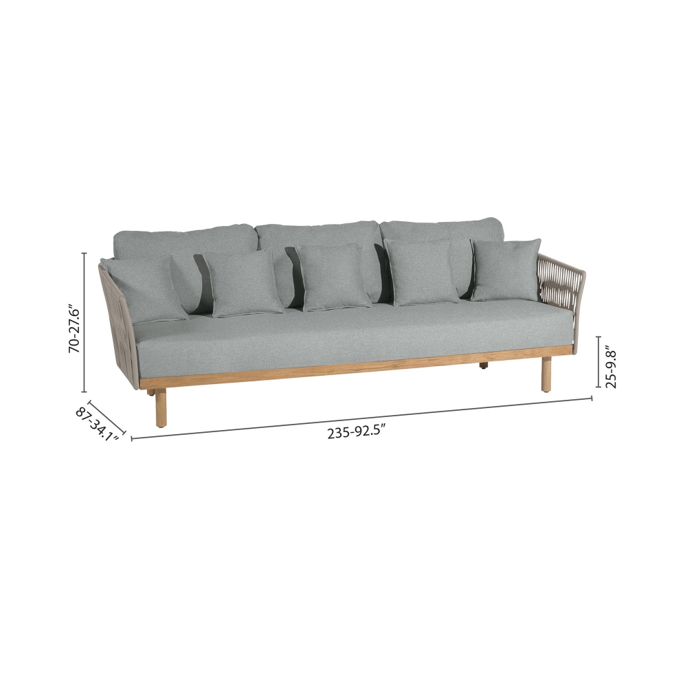 Diphano Divano 3 posti con cuscini Newport