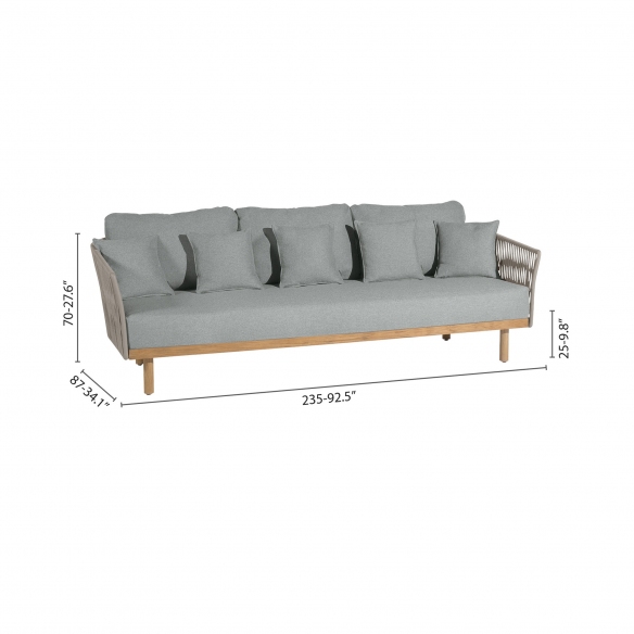 Diphano Divano 3 posti con cuscini Newport