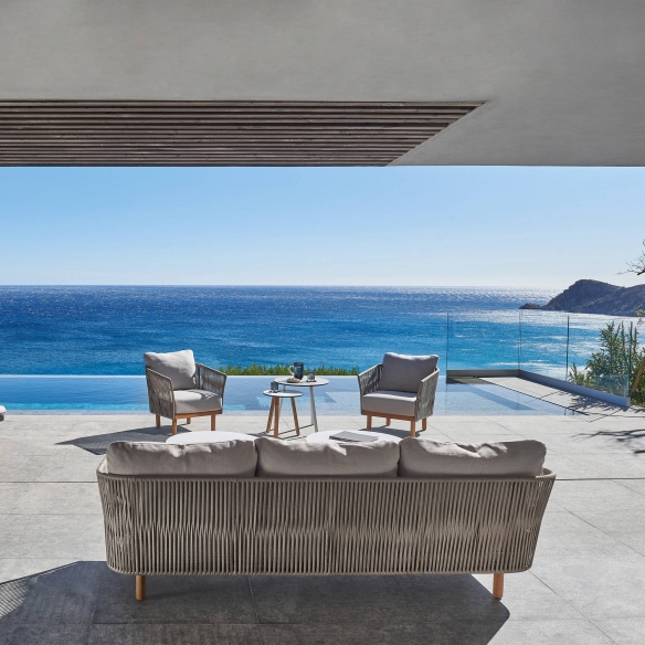 Diphano Divano 3 posti con cuscini Newport