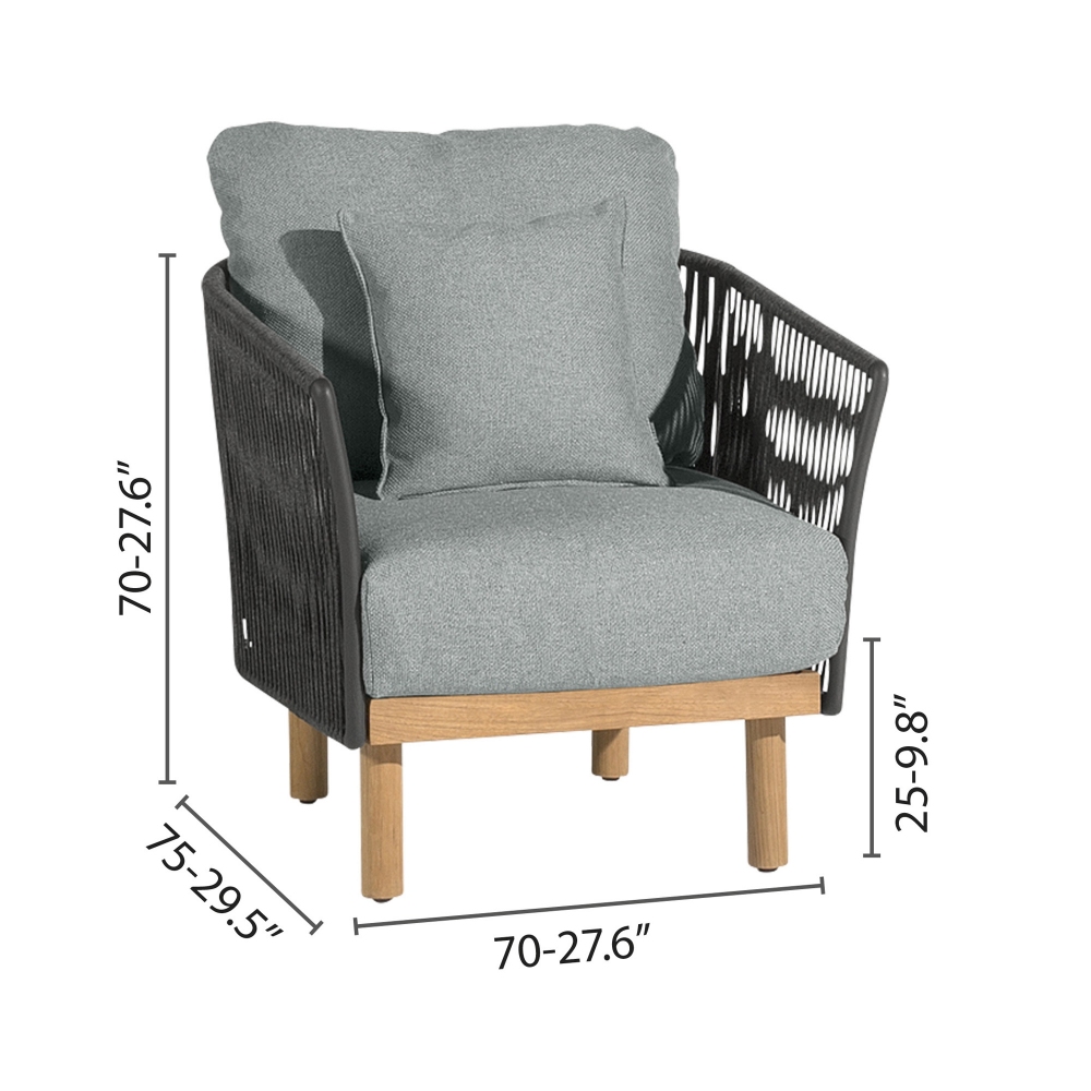 Diphano Newport lounge chair with cushions