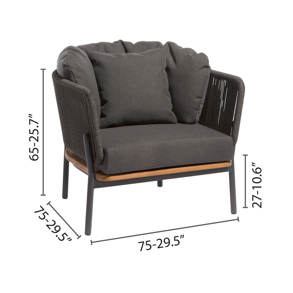Diphano Omer lounge chair with cushions