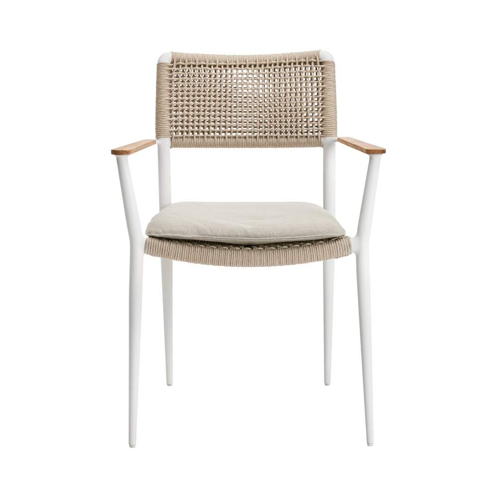 Diphano Poltrona da pranzo con braccioli in Teak Ray