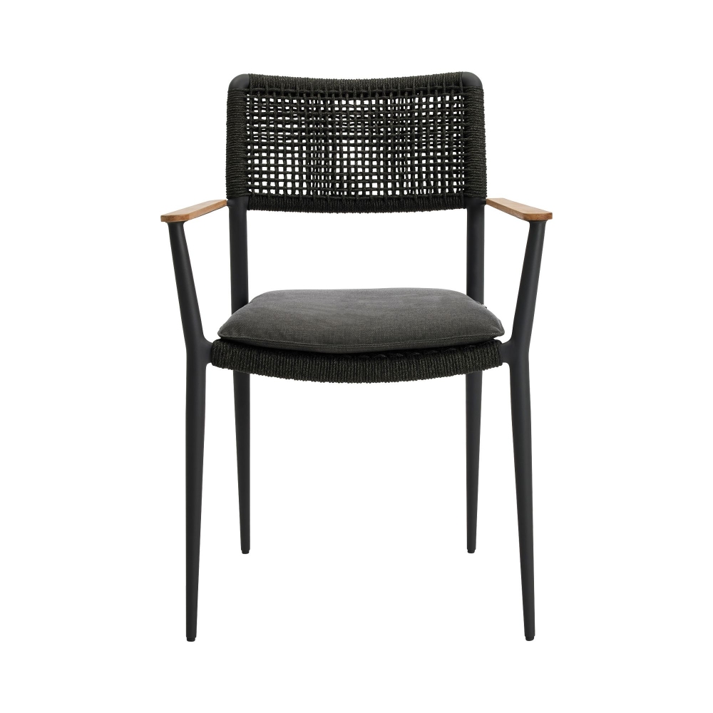 Diphano Poltrona da pranzo con braccioli in Teak Ray