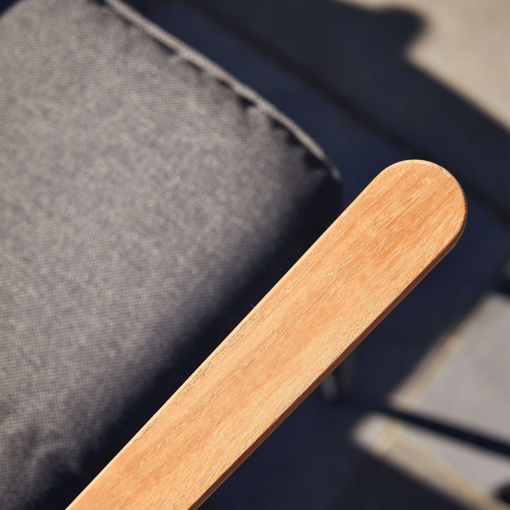 Diphano Poltrona da pranzo con braccioli in Teak Ray