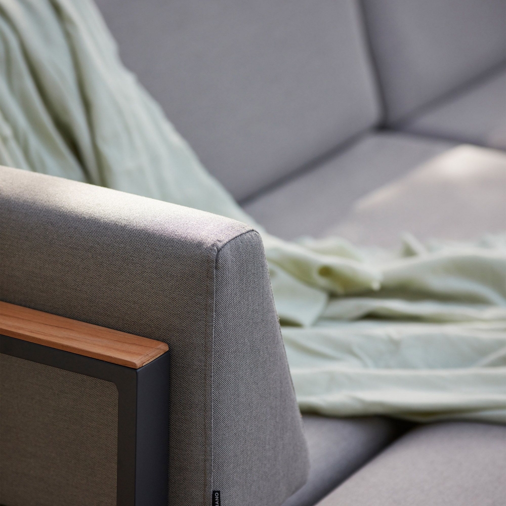 Diphano Seduta 2 posti destra con cuscini Landscape Teak