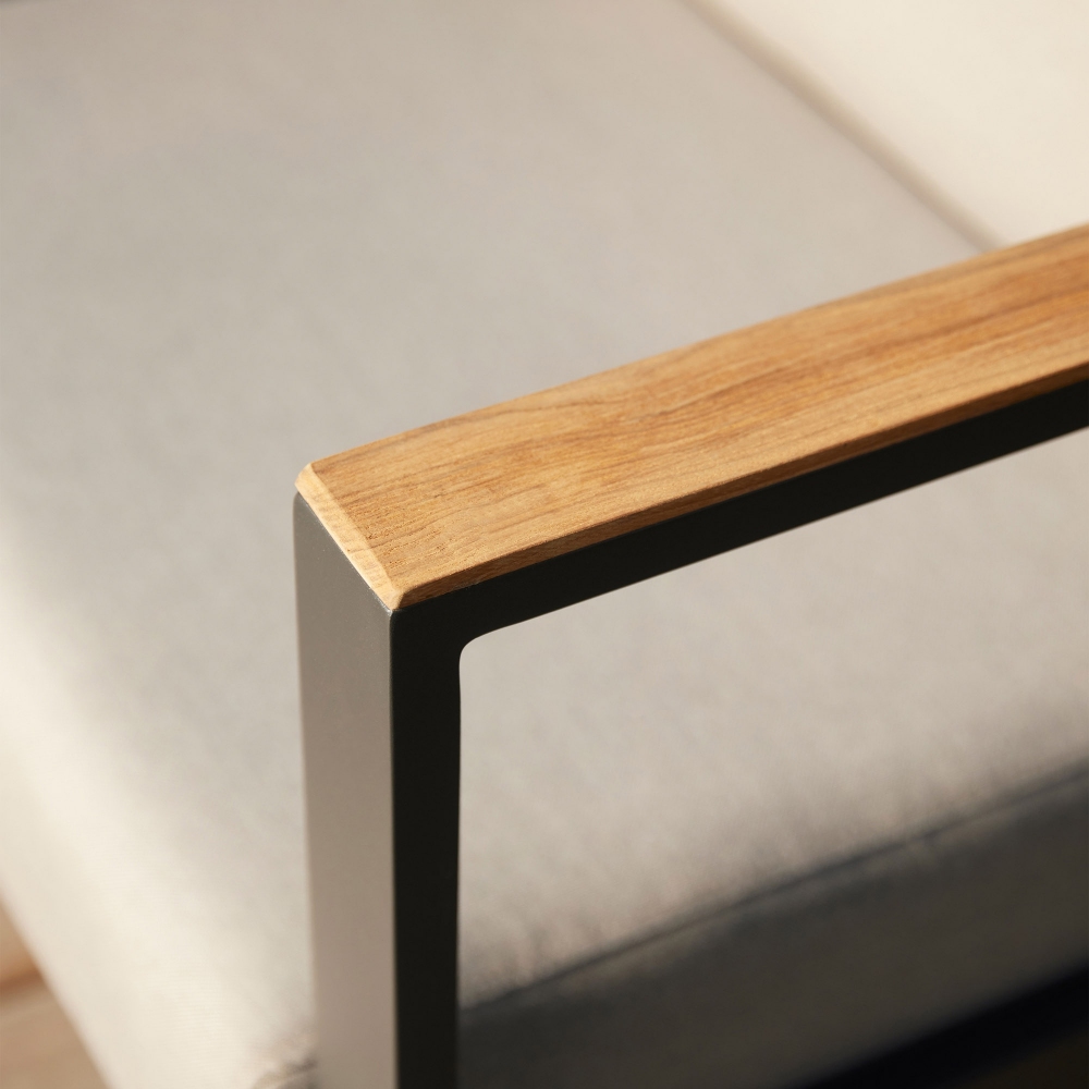 Diphano Seduta 2 posti sinistra con cuscini Landscape Teak