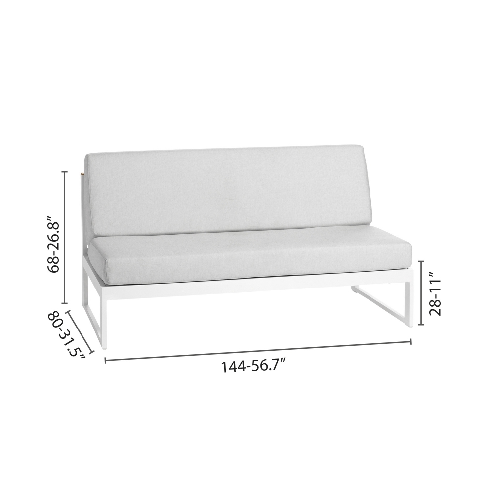 Diphano large middle seat Landscape Teak