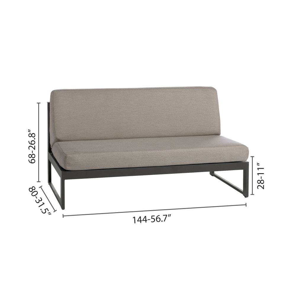 Diphano large middle seat Landscape Teak