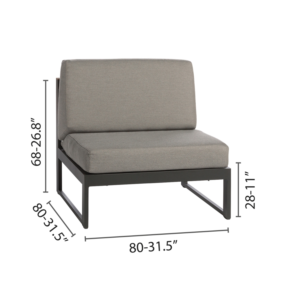 Diphano Landscape Teak small middle seat