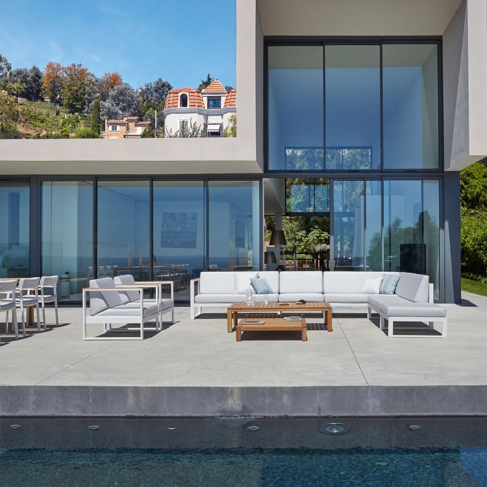 Diphano Landscape Teak small middle seat