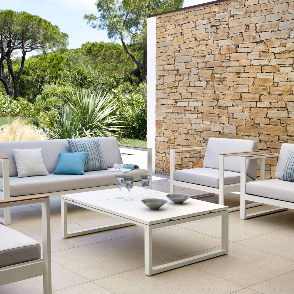 Diphano Tavolino con piano regolabile Landscape Teak