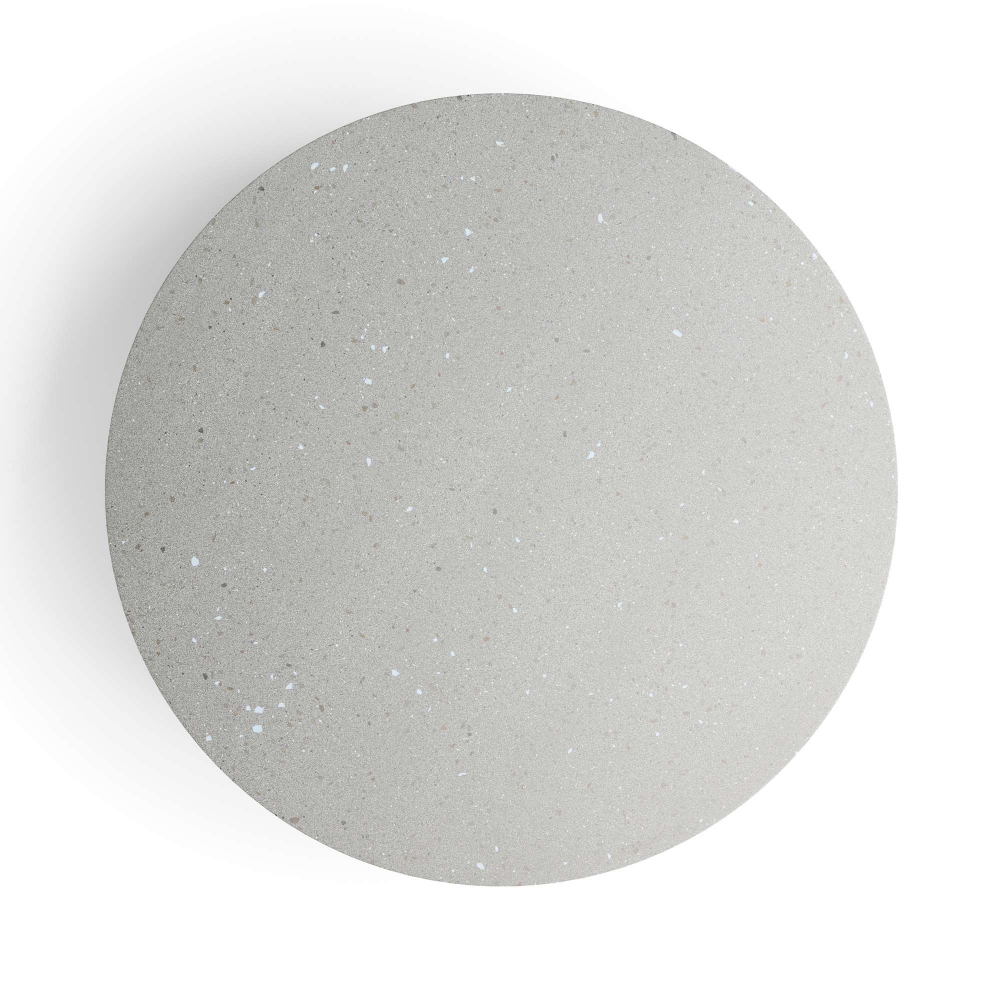 Diphano Tavolino Ray dm 100 cm Top ceramica, struttura alluminio