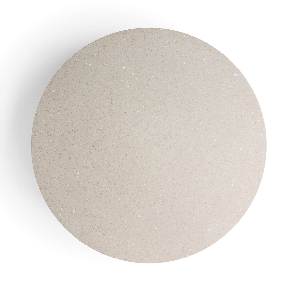 Diphano Tavolino Ray dm 100 cm Top ceramica, struttura alluminio