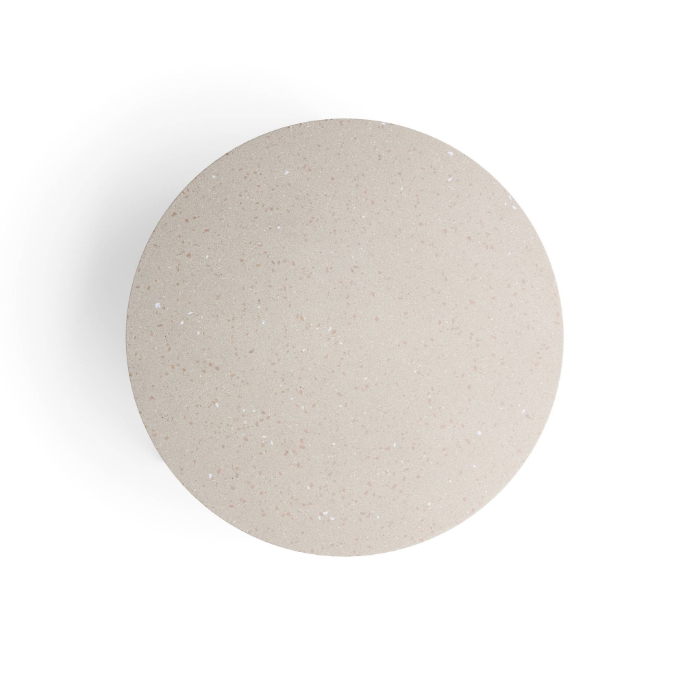 Diphano Tavolino Ray dm 80 cm Top ceramica, struttura alluminio