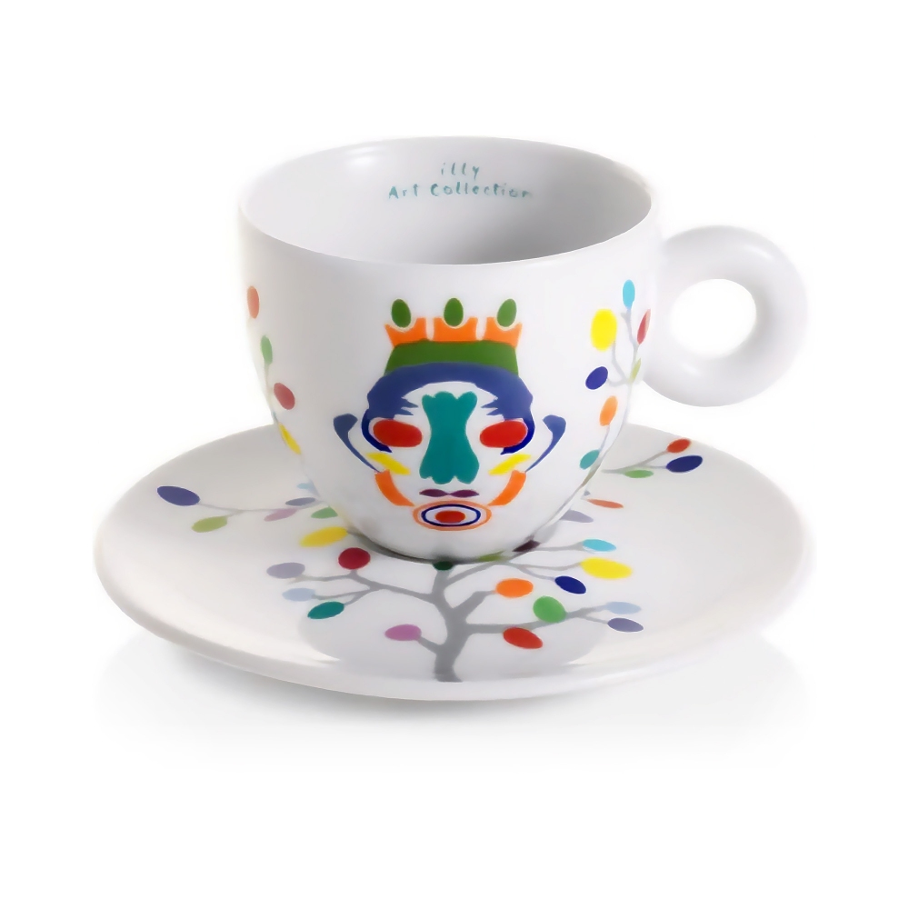 Illy 2 Tazze Cappuccino Illy Art Collection Pascale Marthine Tayou