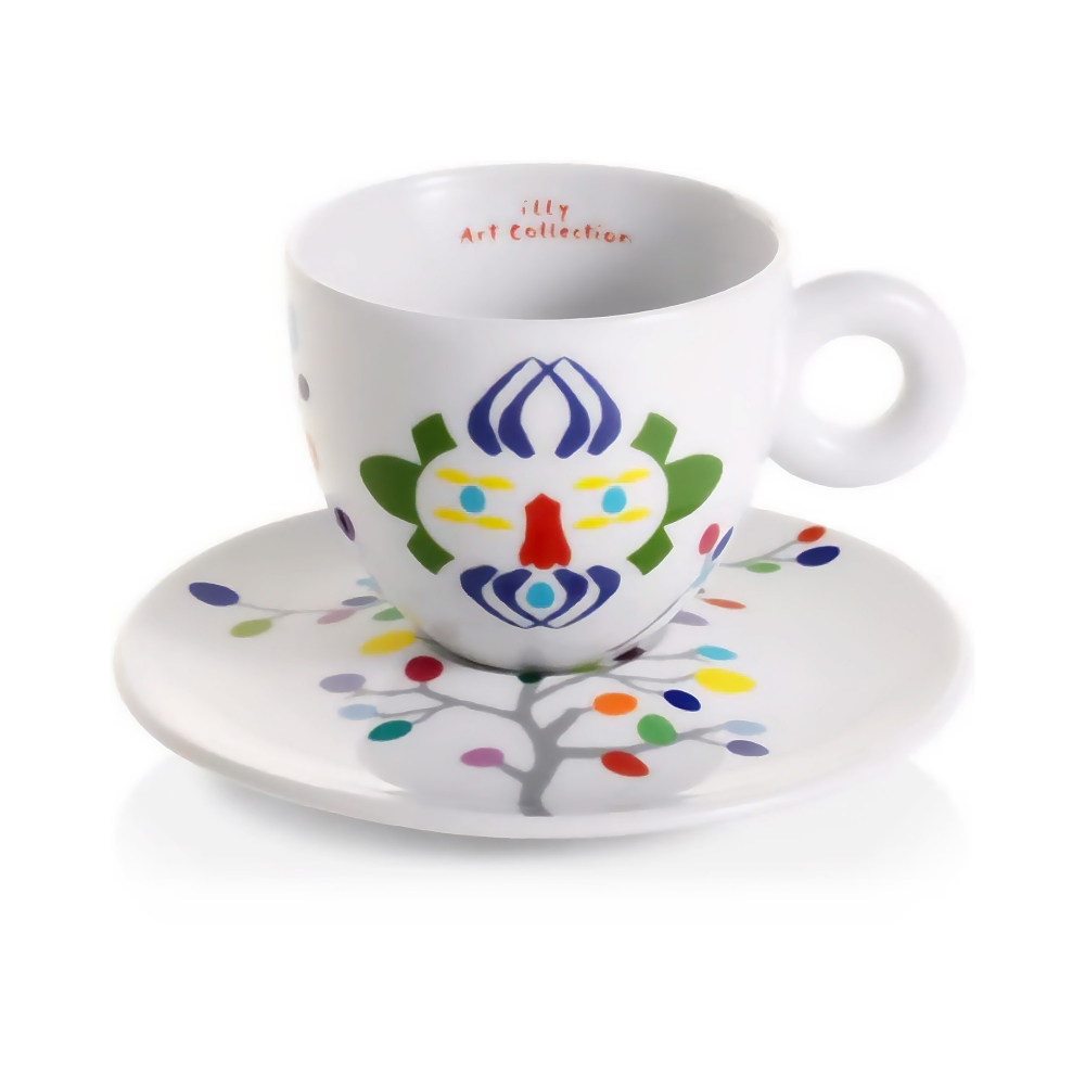 Illy 2 Tazze Cappuccino Illy Art Collection Pascale Marthine Tayou
