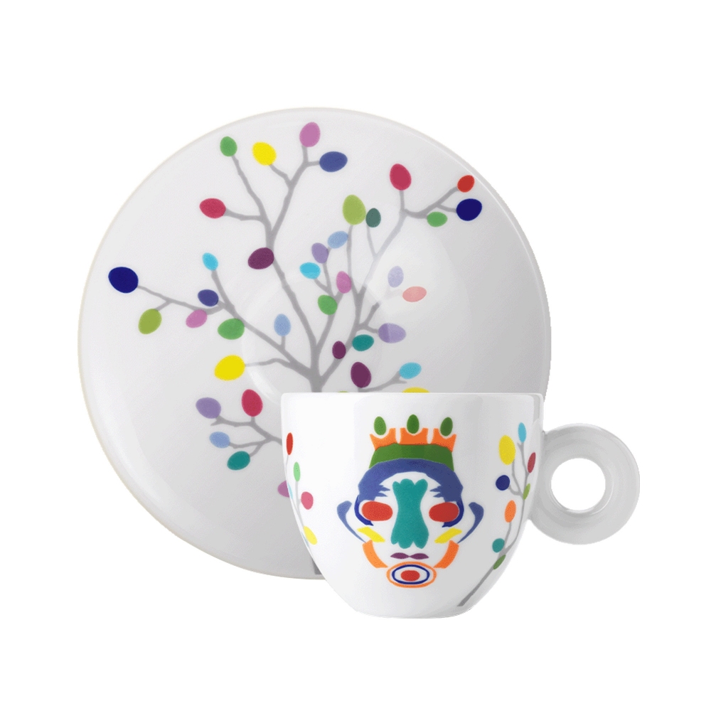 Illy 2 Tazze Cappuccino Illy Art Collection Pascale Marthine Tayou