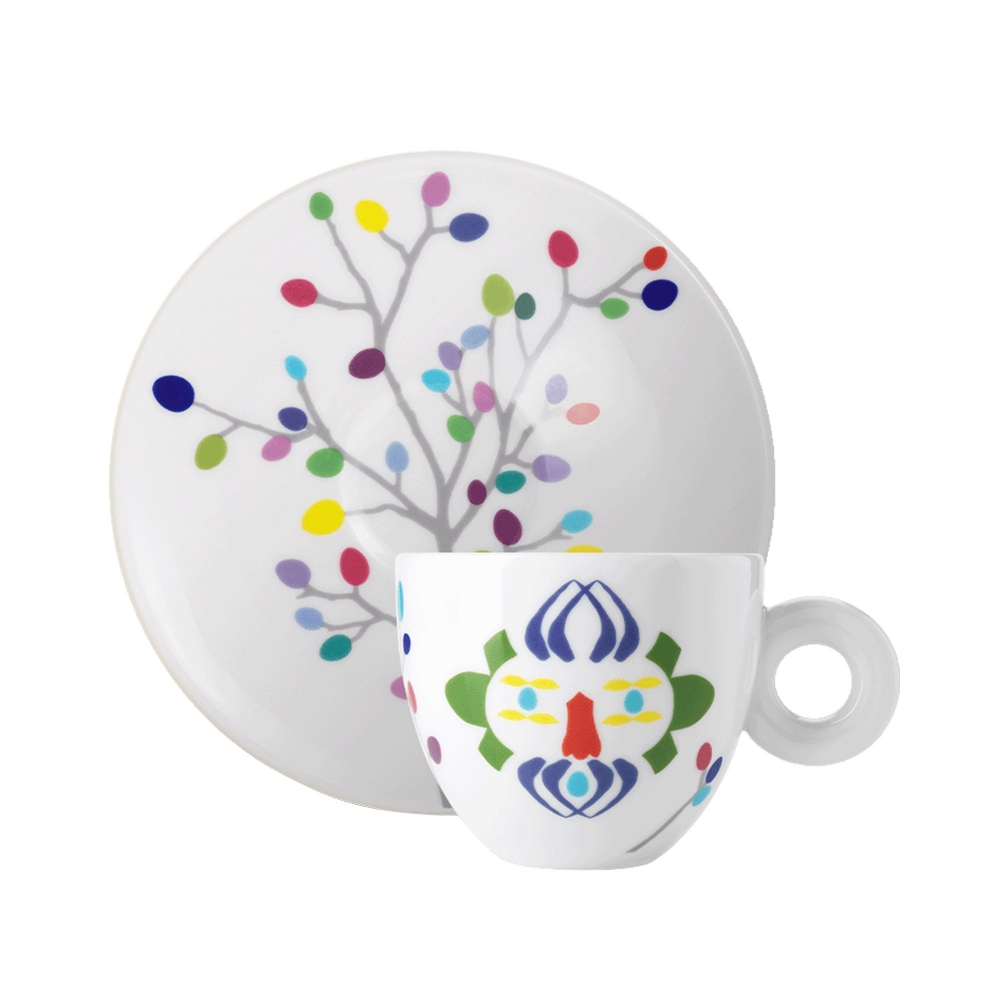 Illy 2 Tazze Cappuccino Illy Art Collection Pascale Marthine Tayou