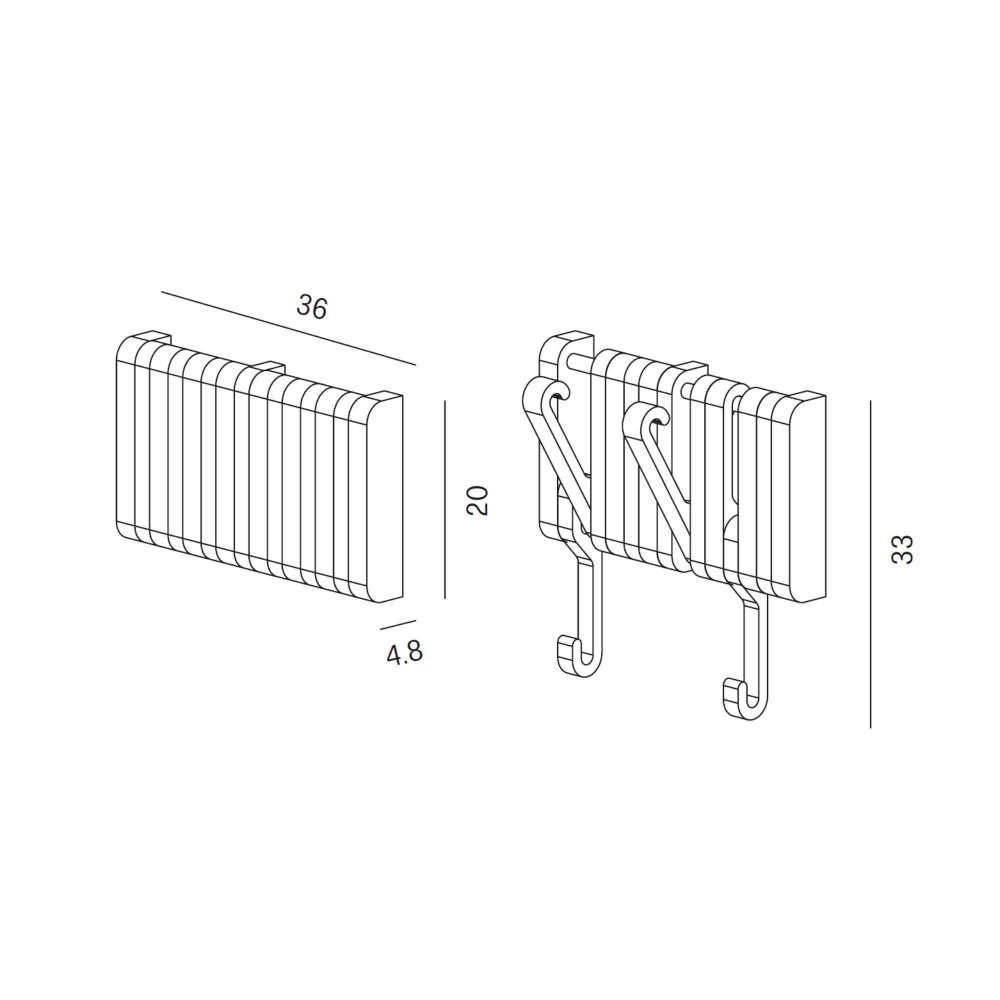 Sculptures Jeux Hidden large wall coat hanger