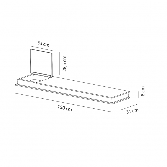 Sculptures Jeux Mensola Flap 150 cm