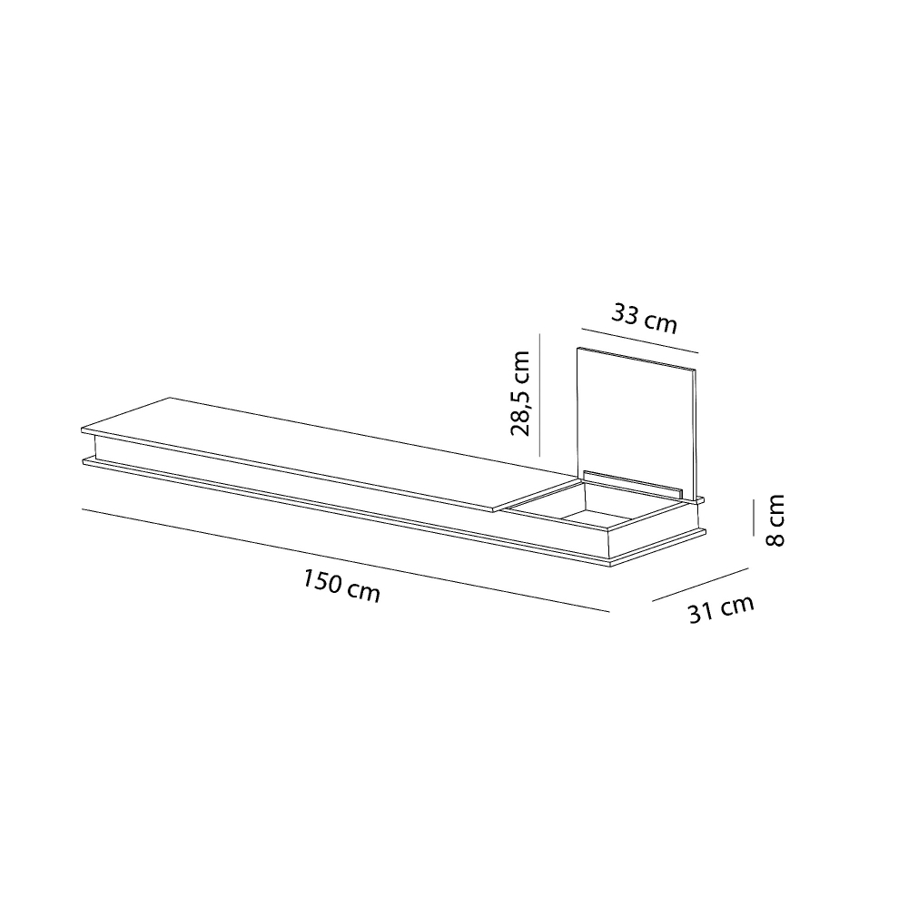 Sculptures Jeux Mensola Flap 150 cm