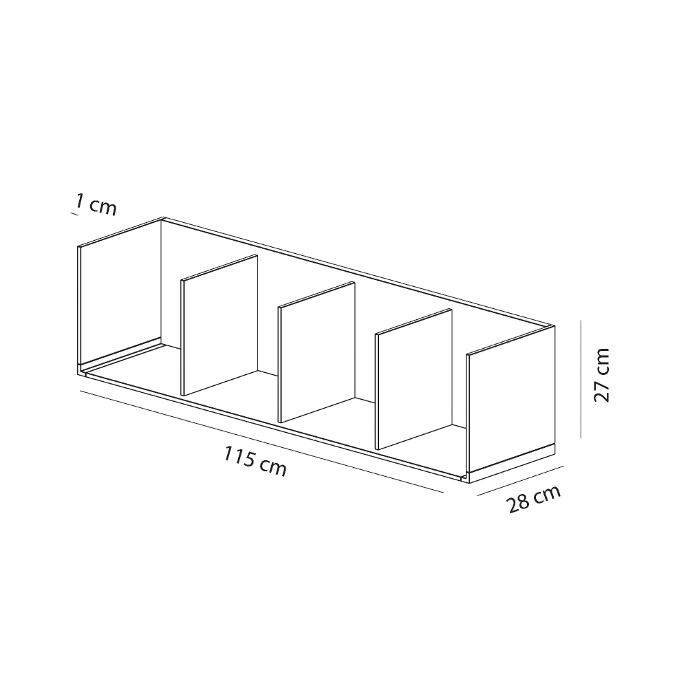 Sculptures Jeux Mensola/Contenitore Unit New Version 115 cm