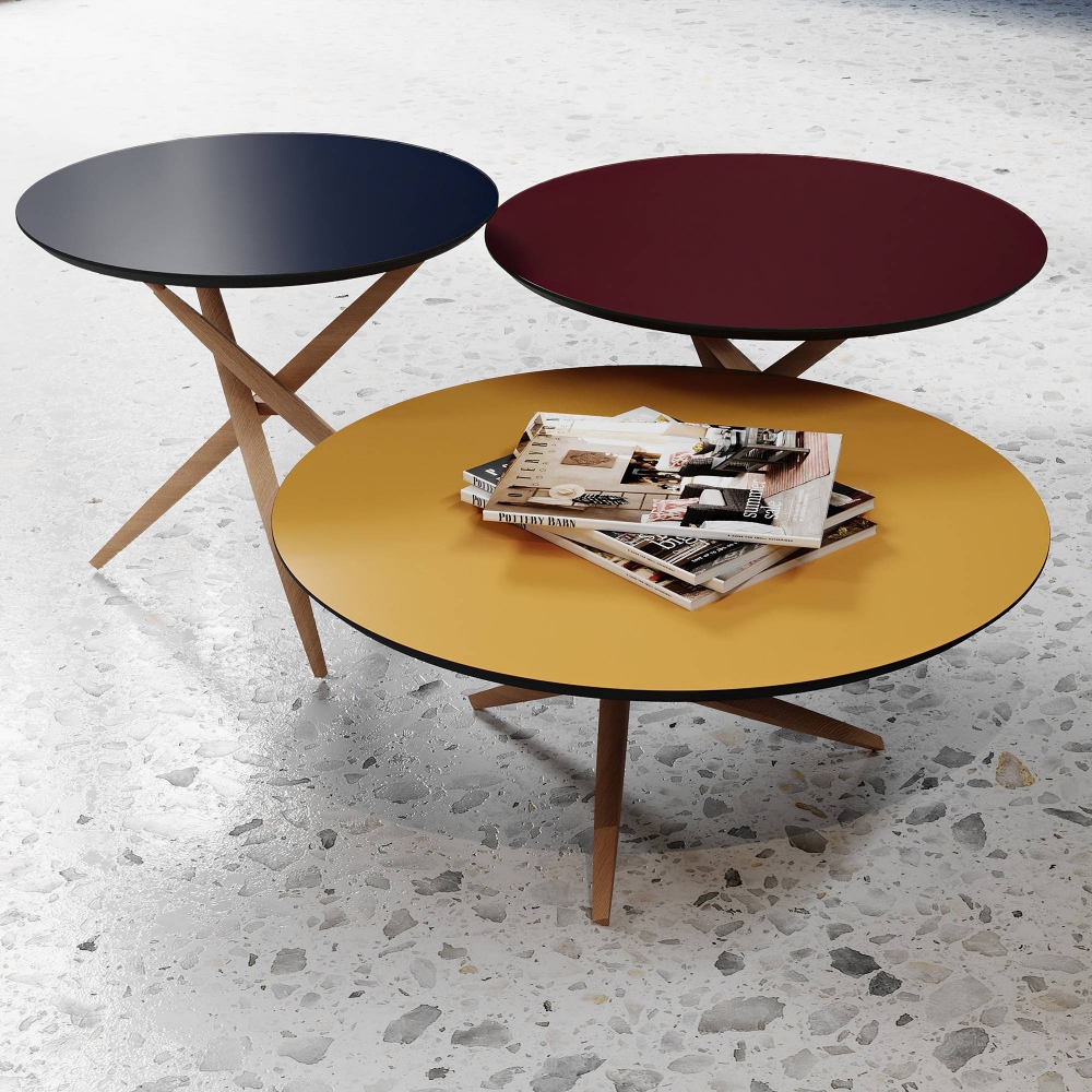 Sculptures Jeux Pico coffee table cm. 60x40h - Laminate top