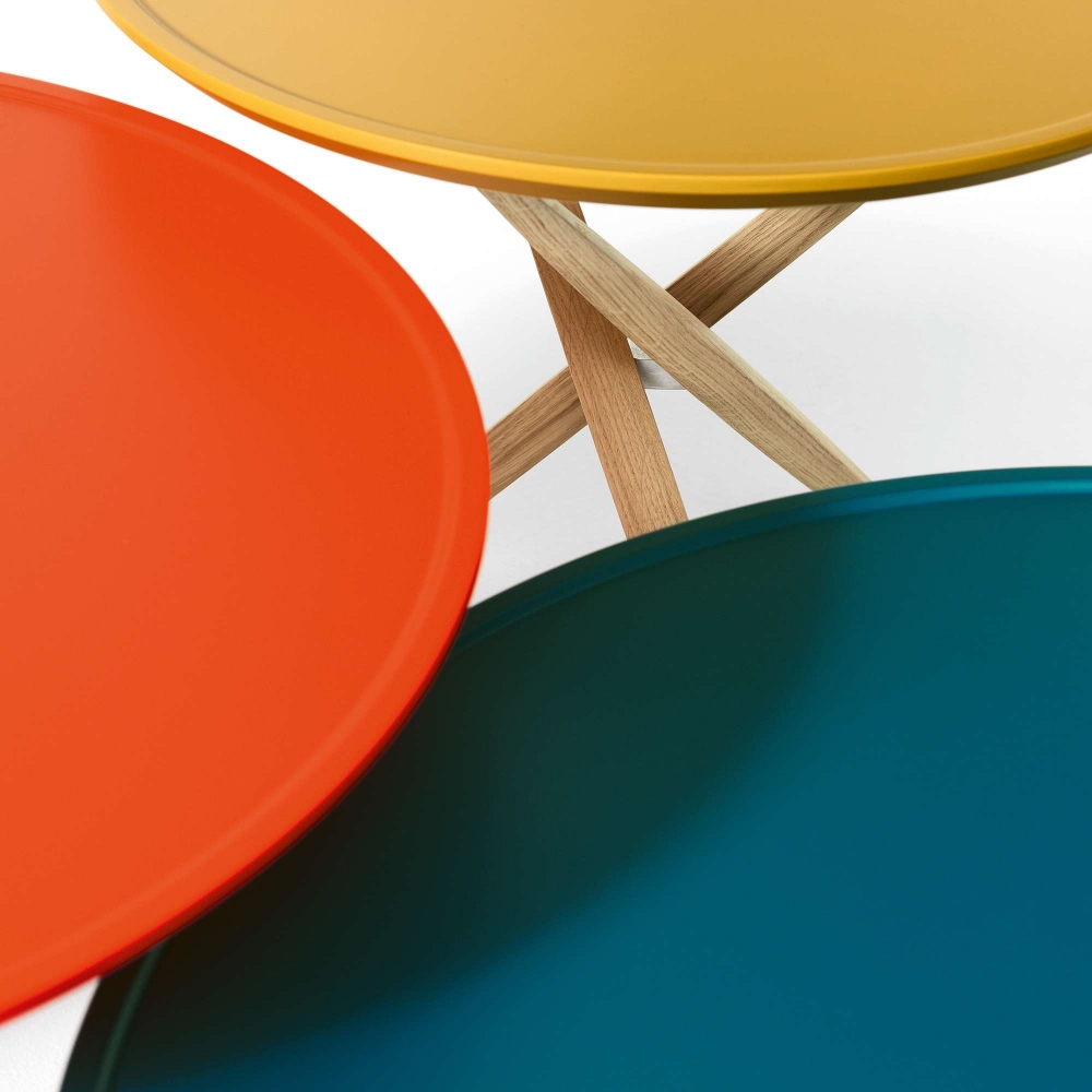 Sculptures Jeux Pico coffee table cm. 70x30h - Touch (lacquered) top