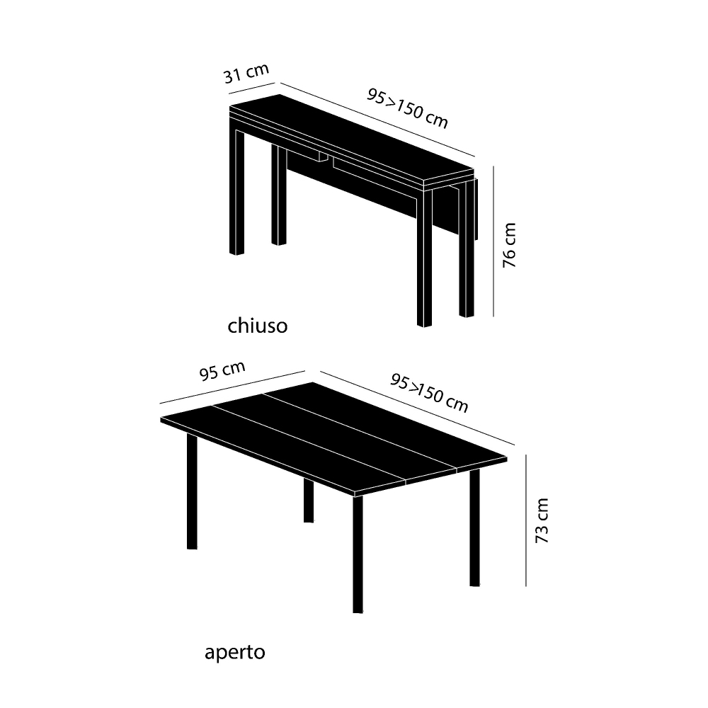 Sculptures Jeux Papillon console table cm. 150x31