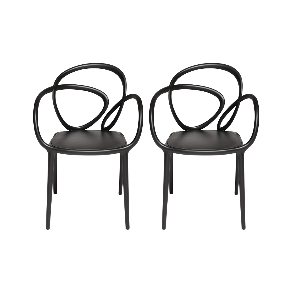 Qeeboo Loop indoor set of 2 chairs...