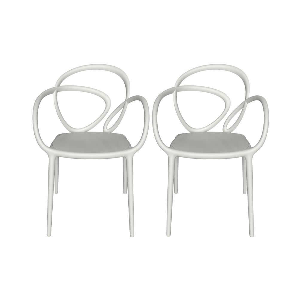 Qeeboo Loop indoor set of 2 chairs...
