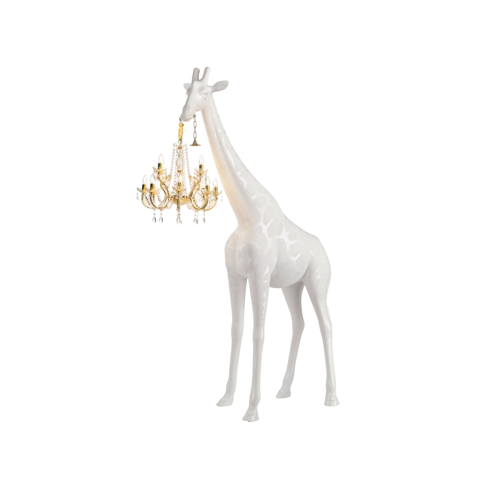 Qeeboo Lampada da terra Giraffe In Love M Indoor mt. 2,65