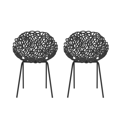 Qeeboo Set 2 sedie Bacana Outdoor