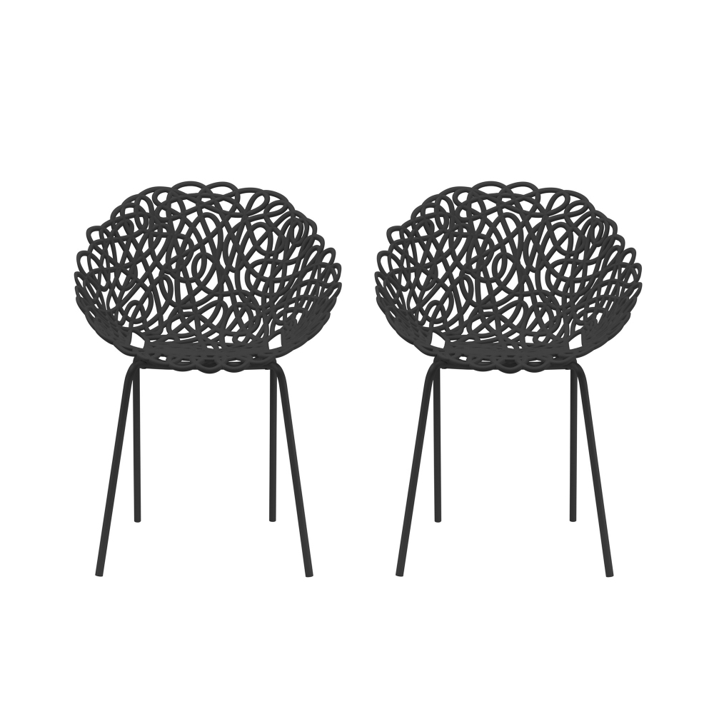 Qeeboo Set 2 sedie Bacana Outdoor